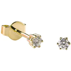 GLIZZ GL8159 Damen-Ohrringe 585 Gold Diamant-Ohrstecker 0,15 Karat