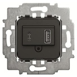 Busch-Jaeger Netzteil-Einsatz USB A+C 6475 U Taster + Schalter