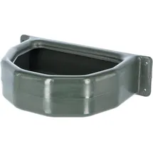 Kerbl Futtertrog halbrund aus Kunststoff grün