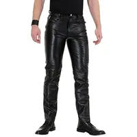 Lederhose Bockle® NEW Bopo Tube Lederhose Lederjeans echte Lederhose Herren 36