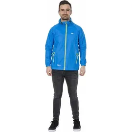 Trespass Qikpac Jacket Kompakt Zusammenrollbare Wasserdichte Regenjacke, Blau (Cobalt), L