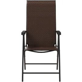 vidaXL Gartenstuhl 59,2 x 92,2 x 28,3 cm braun 2 St.