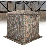 GOPLUS Jagdzelt, Camouflage Tarnzelt für 3 Personen, tragbares Pop-up-Zelt mit Tragetasche,