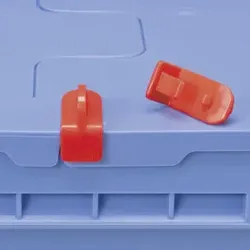 Bito Verschluss-Clips für Mehrwegbehälter MBV, rot