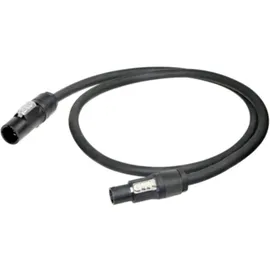 Neutrik 1027573 Strom Anschlusskabel Schwarz 10 m),