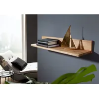 MASSIVMOEBEL24.DE Wandregal 81 x 20 x 12 cm Natur