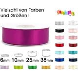 Doppelseitiges Satinband 38mm x 20m Schleifenband Geschenkband Bordeaux