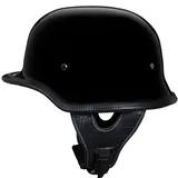 Vintage Deutsche Motorrad Halbhelme mit Visier Schnellverschluss Schnalle Jethelm Retro, Chopper Helm, Scooter-Helm, Fahrradhelm, ECE-Zulassung