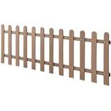 [neu.holz] Lattenzaun 200 x 60 cm Braun/WPC