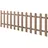 [neu.holz] Lattenzaun 200 x 60 cm Braun/WPC