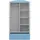 raumhirsch furniture Kinderkleiderschrank 90 x 175 x 52 cm Holz blau