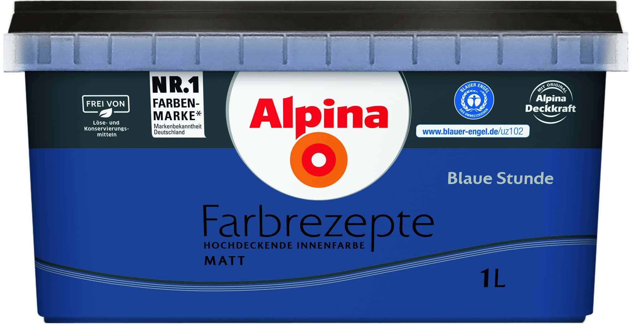 Alpina Farbrezepte Blaue Stunde matt 1 Liter