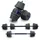 2in1 Hantelset Kurzhantel Langhantel Set 30 kg schwarz / blau