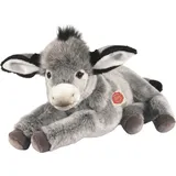 Teddy-Hermann Esel liegend 50 cm Grau