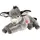 Teddy-Hermann Esel liegend 50 cm Grau