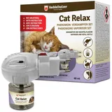 Veddelholzer Relax Cat Pheromone Katzen Diffusor Set bestehend aus Verdampfer + 45ml Flakon Beruhigungsmittel für Katzen Entspannungs & Anti Stress Mittel für Katzen urinieren verhindern gegen kratzen