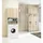 abamihome Akord Fin Hochschrank 30 x 140 cm Weiß Holz