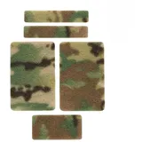 M-Tac Velcro Set (5 Stück) – MultiCam Camouflage Klettverschluss-Panels, Ideal für Patches und Identifikatoren, Verschiedene Größen, Für Militär, Outdoor-Ausrüstung und Bekleidung, Multicam
