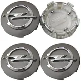 Nabendeckel 54mm für Opel Astra J,Radnabenabdeckung Set ABS Kunststoff Aluminium Nabenkappen für Felgen Radnaben Felgendeckel Felgenkappen,Grey