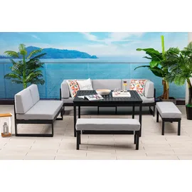 Gardissimo Juli Loungeset anthrazit/silber