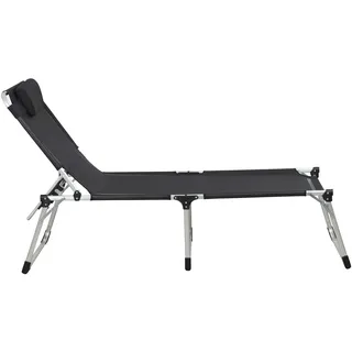 214 x 70 x 45 cm schwarz klappbar