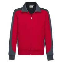 Hakro Sweatjacke Contrast Performance 477-02 Rot