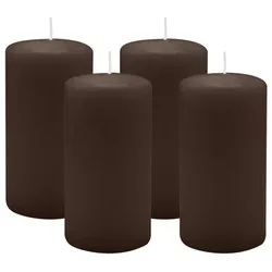 Kopschitz Kerzen 4er Set Adventskranzkerzen Chocolate Schokolade Ø 60 x 100 mm