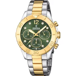 Festina Quarz Damen Boyfriend F20604/2 - grün,Multi - 39.0mm