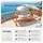 Tectake tectake® Hängematte Locarno für 2 Personen 328x160x171,5cm Teak
