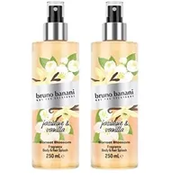 bruno banani Sunset Blossom Body Splash, lebhaft sommerliches Körperspray für Damen, 250ml (Packung mit 2)