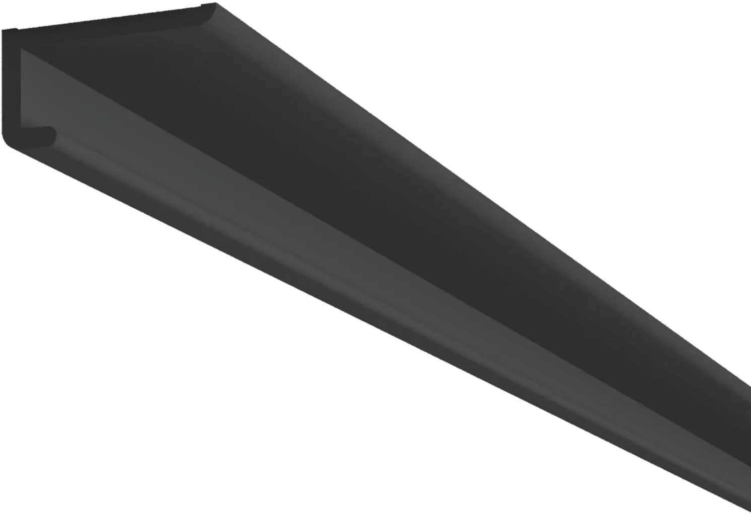 SIRO SIRO Aluminium Aufbauprofil One4All, 2950 mm, schwarz eloxiert
