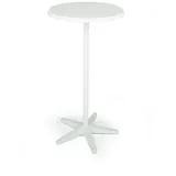 BEST Freizeitmöbel Duo Gartentisch Ø 70 x 110 cm weiß klappbar