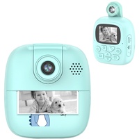 SUPBRO Digital Kinderkamera Selfie Kinder Kamera Fotoapparat für Kinder Jungen mädchen Digitalkamera 1080P HD Videokamera Digital Kids Camera mit 32GB Karte, 2.0”ISP, Print Sofortbildkamera