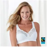 Swegmark of Sweden Swegmark BH Cotton Bloom Fairtrade Soft Bra Weiß 100