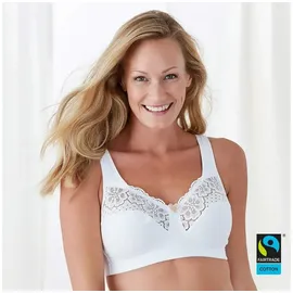 Swegmark of Sweden Swegmark BH Cotton Bloom Fairtrade Soft Bra Weiß Baumwolle B 75 Damen