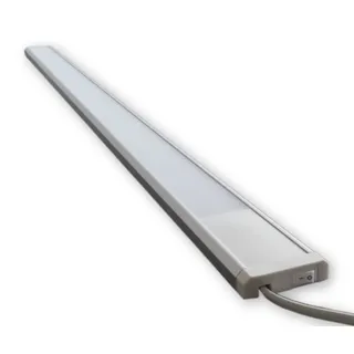licht-discount 230V LED Licht Leiste 15W (90 cm) warm weiß inkl. An/Aus Schalter S47 - inkl. Netzstecker