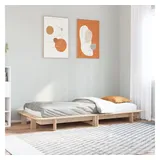 vidaXL Massivholzbett 90 x 200 cm Brown