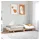 vidaXL Massivholzbett 90 x 200 cm Brown