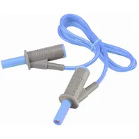 VOLTCRAFT MSB-501 Sicherheits-Messleitung Lamellenstecker 4mm Lamellenstecker 4mm 0.75m Blau