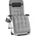Tectake Cloud Sonnenliege 84 x 168 x 82,5 cm Hellgrau