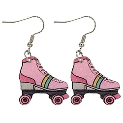 Ohrringe "Rollschuhe", rosa