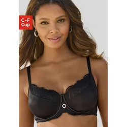 Minimizer-BH NUANCE, Damen, Gr. 90, Cup D, schwarz, Microtouch, Spitze, Obermaterial: 85% Polyamid, 15% Elasthan, elegant, BHs, mit extravagantem Strassaccessoire, Dessous