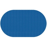 DecoHomeTextil Heimtextilmanufaktur Klassische Tischdecke Gartentischdecke Milano Raute Rund Oval Größe und Farbe wählbar Oval 135 x 220 cm Blau abwaschbare Tischdecke