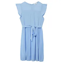 s.Oliver Junior Mädchen Kleid – Chiffon, Plissee, Bindegürtel - 164