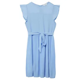 s.Oliver Junior Mädchen Kleid – Chiffon, Plissee, Bindegürtel - 164