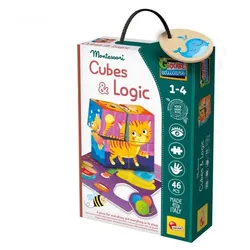 Montessori Holz-Würfel - Logic 2in1