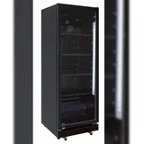 A&S polarny Gastro Getränkekühlschrank Gewerbekühlschrank 347l 1 Glastür 620x635x1732mm schwarz