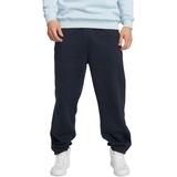 URBAN CLASSICS Sweatpants, Herren Sporthose mit weitem Bein, Blau (Navy), L
