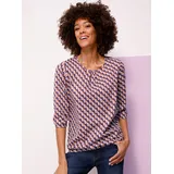 Sieh an! 3/4-Arm-Shirt in aubergine-flieder-bedruckt | Gr.: 38