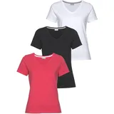 Eastwind T-Shirt in schwarz, koralle, weiß, | Gr. 48/50,